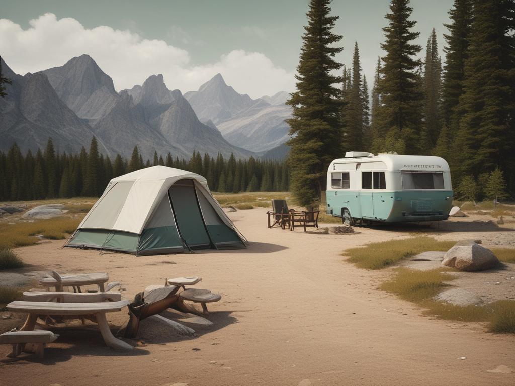 Camping in a national park